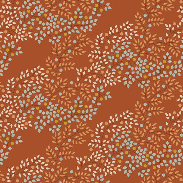 PRE-ORDER Tilda- Creating Memories- Berrytangle TIL130140- Copper- Half Yard- June 2024 - Modern Fabric Shoppe