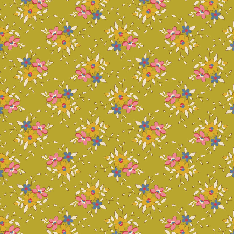 PRE-ORDER Tilda- Creating Memories- Frida TIL130119- Lime- Half Yard- June 2024 - Modern Fabric Shoppe
