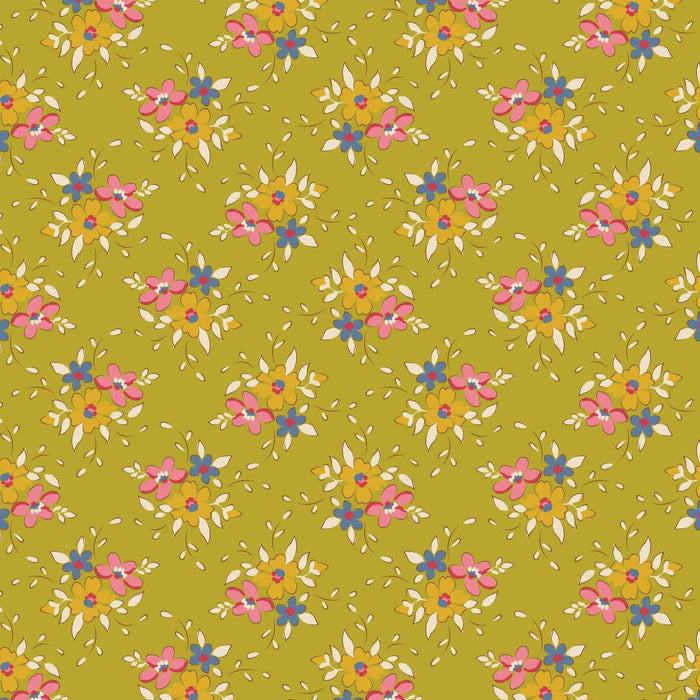 PRE-ORDER Tilda- Creating Memories- Frida TIL130119- Lime- Half Yard- June 2024 - Modern Fabric Shoppe