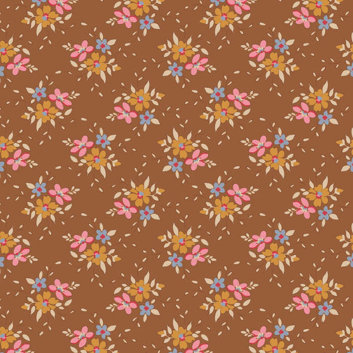 PRE-ORDER Tilda- Creating Memories- Frida TIL130143- Brown- Half Yard- June 2024 - Modern Fabric Shoppe