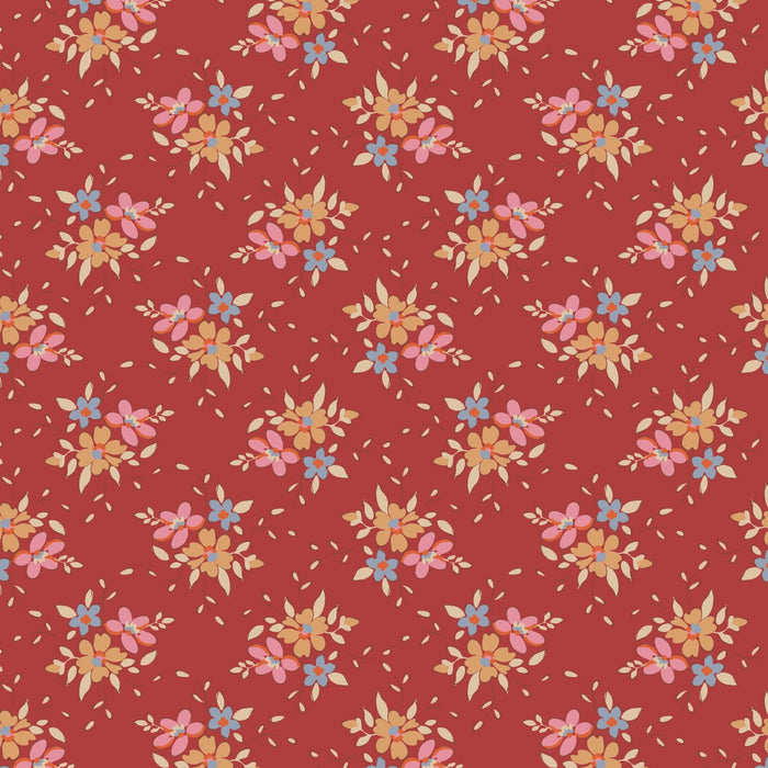 PRE-ORDER Tilda- Creating Memories- Frida TIL130150- Red- Half Yard- June 2024 - Modern Fabric Shoppe