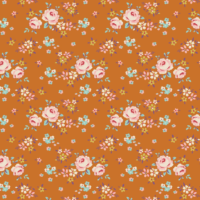 PRE-ORDER Tilda- Creating Memories- Gracie TIL130136- Ginger- Half Yard- June 2024 - Modern Fabric Shoppe