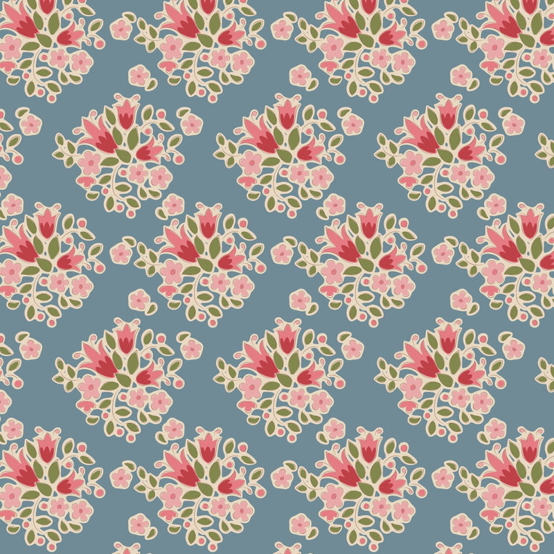PRE-ORDER Tilda- Creating Memories- Lulu TIL130130- Blue- Half Yard- June 2024 - Modern Fabric Shoppe