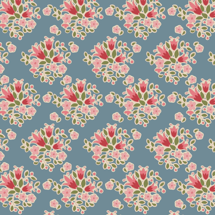 PRE-ORDER Tilda- Creating Memories- Lulu TIL130130- Blue- Half Yard- June 2024 - Modern Fabric Shoppe