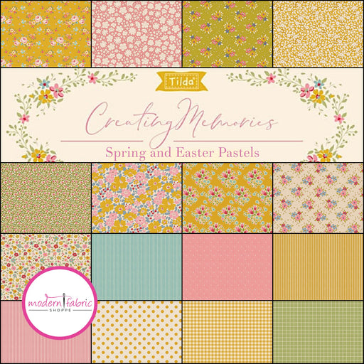 PRE-ORDER Tilda- Creating Memories-Spring and Easter Pastels- Half Yard Bundle- June 2024 - Modern Fabric Shoppe