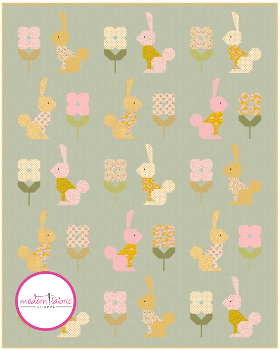 PRE-ORDER Tilda- Creating Memories Spring Collection- Spring Hare Quilt Kit- June 2024 - Modern Fabric Shoppe