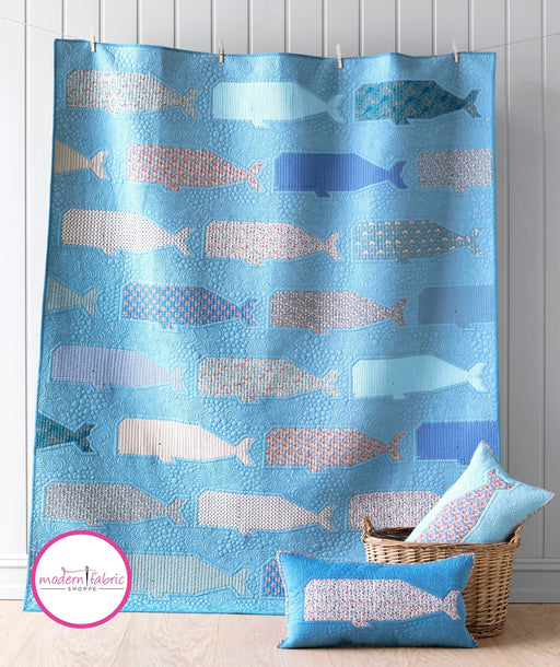 PRE-ORDER Tilda- Creating Memories Summer Collection Collection- Blue Whale Quilt Kit- June 2024 - Modern Fabric Shoppe