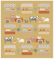 PRE- ORder Tilda- Farmers Market Honey Quilt Kit featuring Village Life- October 2026 - Modern Fabric Shoppe