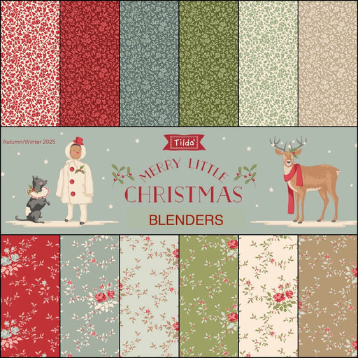 PRE-ORDER Tilda Merry Little Christmas Blenders- Half Yard Bundle- July 2027 - Modern Fabric Shoppe