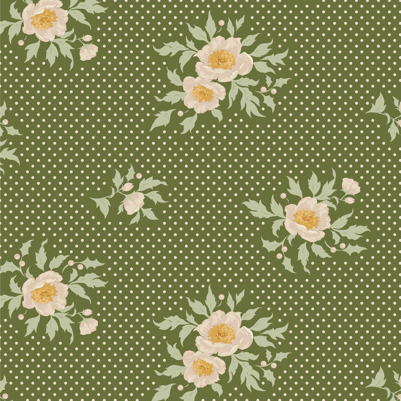 PRE - Order Tilda Merry Little Christmas TIL100634 Joy Pine - Half Yard - September 2025 - Modern Fabric Shoppe