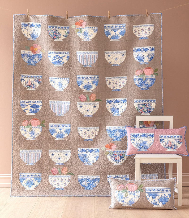 PRE - Order Tilda - Something Blue - Bowl Collection Quilt Kit - Mouse - June 2026 - Modern Fabric Shoppe