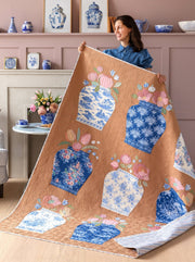 PRE - Order Tilda - Something Blue - Ginger Jar Quilt Kit - Tea - June 2026 - Modern Fabric Shoppe