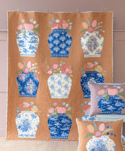 PRE - Order Tilda - Something Blue - Ginger Jar Quilt Kit - Tea - June 2026 - Modern Fabric Shoppe