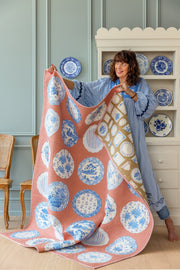 PRE - Order Tilda - Something Blue - Plate Collection Quilt Kit - Terra Cotta - June 2026 - Modern Fabric Shoppe
