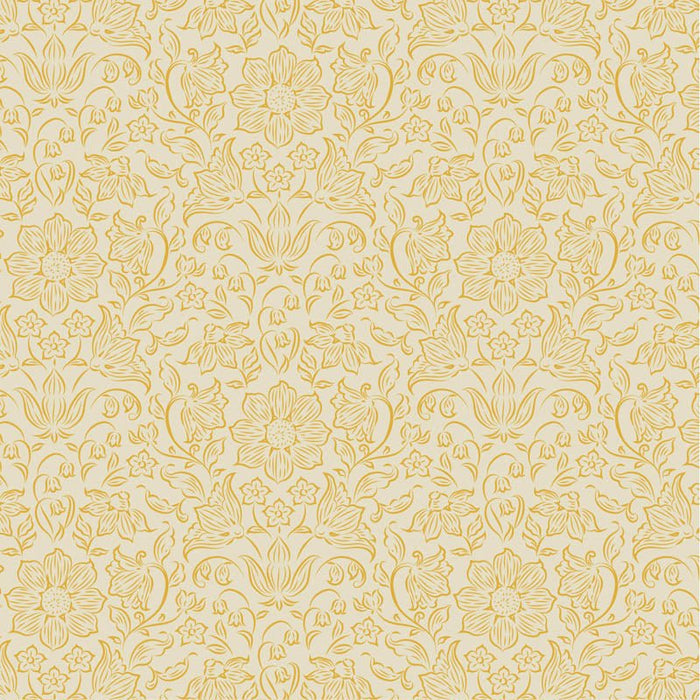 Pre - Order Tilda Songbird - Blenders Lila TIL110159 Light Yellow - Half Yard - February 2026 - Modern Fabric Shoppe