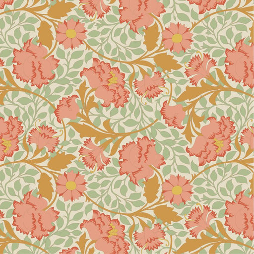 Pre - Order Tilda Songbird - Flora TIL100641 Coral - Half Yard - February 2026 - Modern Fabric Shoppe