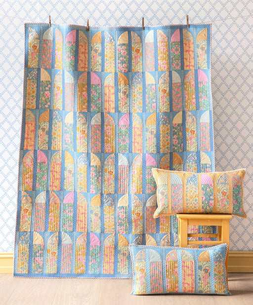 Pre Order Tilda - Songbird - Garden View Quilt Kit - Blue - February 2026 - Modern Fabric Shoppe