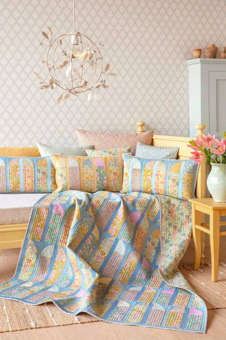 Pre Order Tilda - Songbird - Garden View Quilt Kit - Blue - February 2026 - Modern Fabric Shoppe