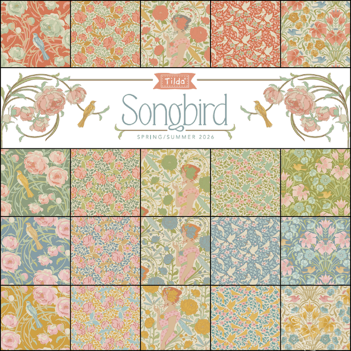 Pre - Order Tilda Songbird - Half Yard Bundle - February 2025 - Modern Fabric Shoppe