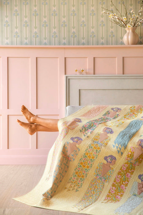 Pre Order Tilda - Songbird - Soiree Quilt Kit - Blue/Yellow - February 2026 - Modern Fabric Shoppe