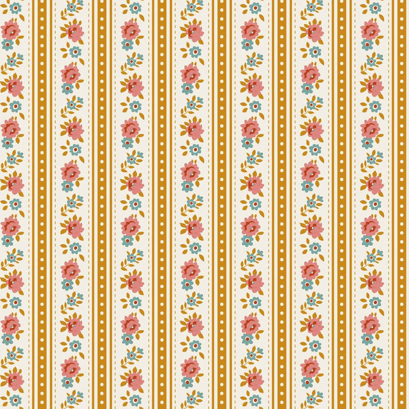 PRE-Order Tilda- Village Life- Agnes TIL100683 Ochre- Half Yard- October 2026 - Modern Fabric Shoppe