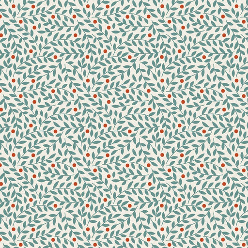 PRE-Order Tilda- Village Life Blenders- Lillian TIL110177 Teal- Half Yard- October 2026 - Modern Fabric Shoppe