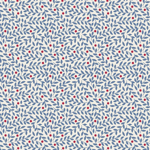 PRE-Order Tilda- Village Life Blenders- Lillian TIL110184 Blue- Half Yard- October 2026 - Modern Fabric Shoppe