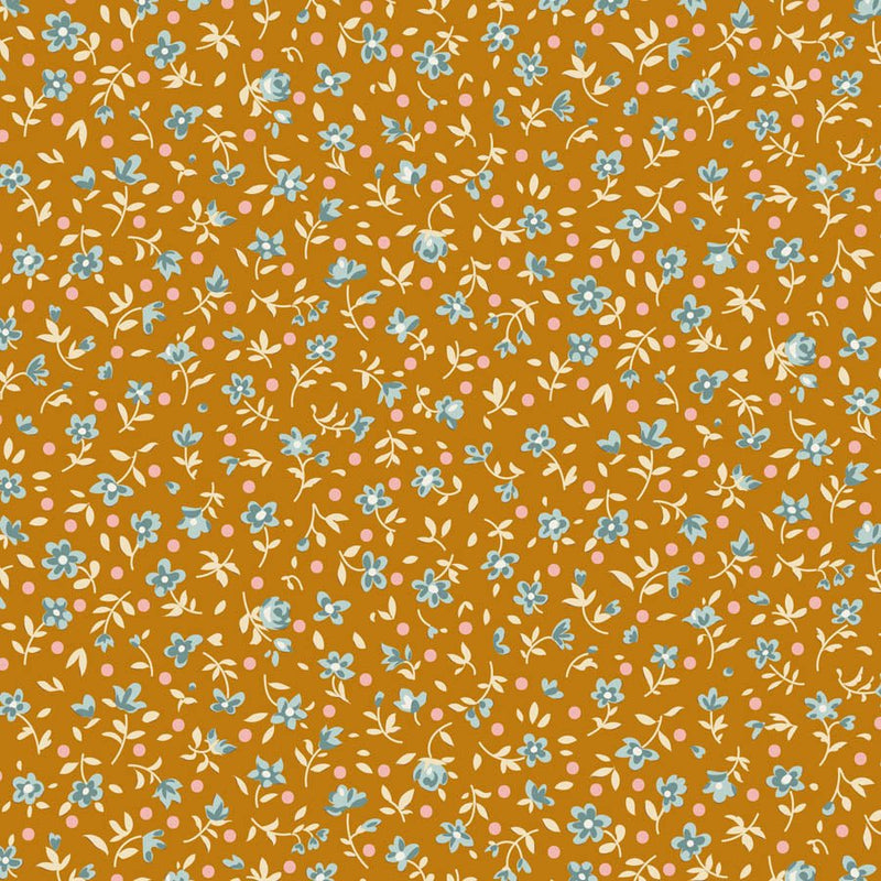 PRE-Order Tilda- Village Life Blenders- Mae TIL110174 Ochre- Half Yard- October 2026 - Modern Fabric Shoppe