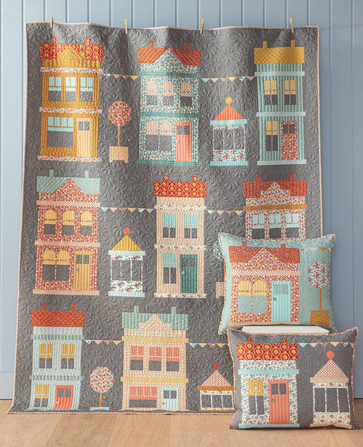 PRE- ORder Tilda- Village Life Charcoal Quilt Kit featuring Village Life- October 2026 - Modern Fabric Shoppe