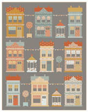 PRE- ORder Tilda- Village Life Charcoal Quilt Kit featuring Village Life- October 2026 - Modern Fabric Shoppe