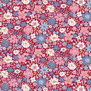 PRE-Order Tilda- Village Life- Esther TIL100695 Burgundy- Half Yard- October 2026 - Modern Fabric Shoppe