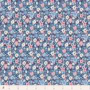 PRE-Order Tilda- Village Life- Esther TIL100699 Blue- Half Yard- October 2026 - Modern Fabric Shoppe