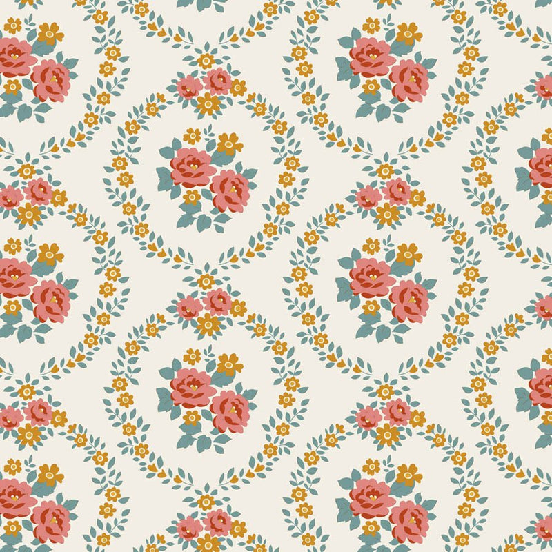 PRE-Order Tilda- Village Life- Mable TIL100682 Warm Cream- Half Yard- October 2026 - Modern Fabric Shoppe