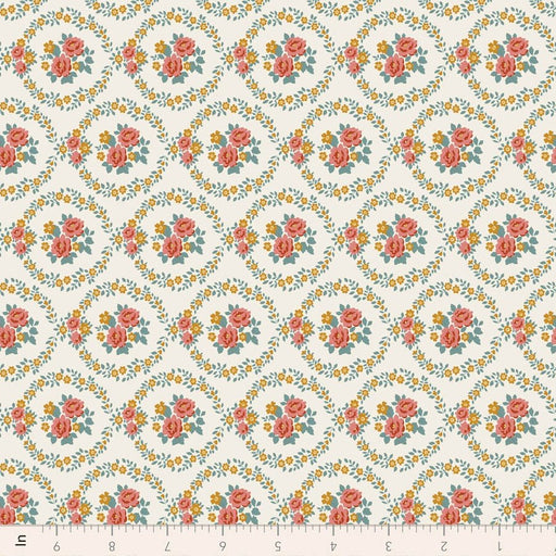 PRE-Order Tilda- Village Life- Mable TIL100682 Warm Cream- Half Yard- October 2026 - Modern Fabric Shoppe