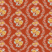 PRE-Order Tilda- Village Life- Mable TIL100687 Rust- Half Yard- October 2026 - Modern Fabric Shoppe