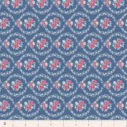 PRE-Order Tilda- Village Life- Mable TIL100697 Blue- Half Yard- October 2026 - Modern Fabric Shoppe