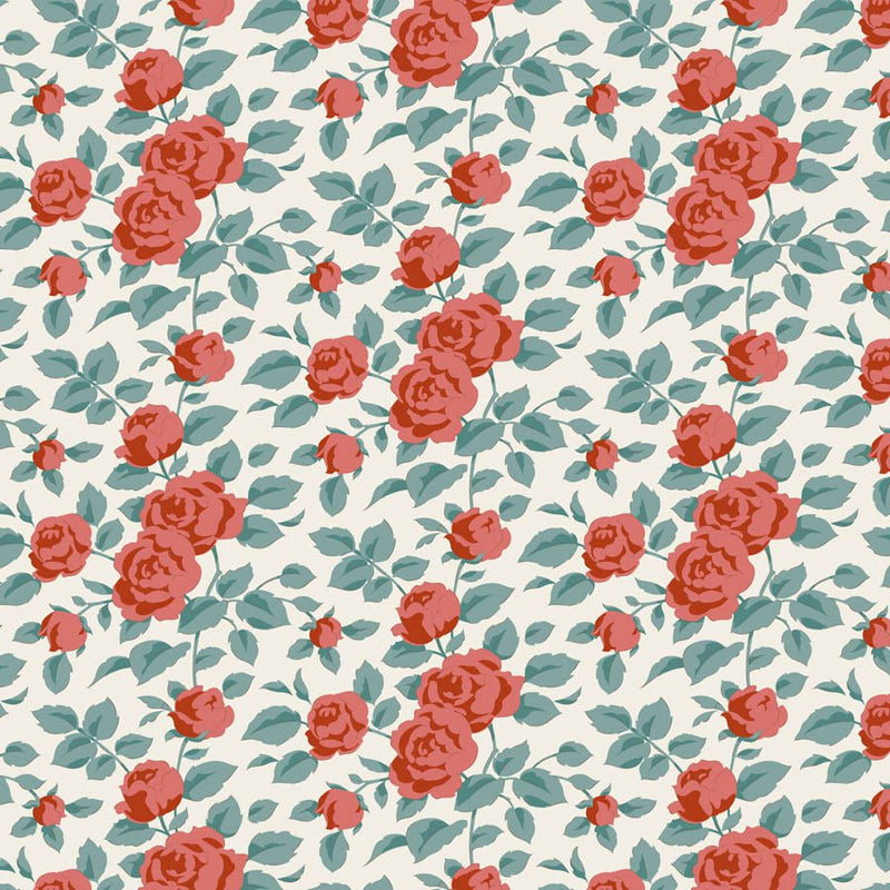 PRE-Order Tilda- Village Life- Margot TIL100684 Rust- Half Yard- October 2026 - Modern Fabric Shoppe