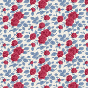 PRE-Order Tilda- Village Life- Margot TIL100694 Burgundy- Half Yard- October 2026 - Modern Fabric Shoppe