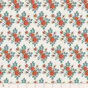 PRE-Order Tilda- Village Life- Myrtle TIL100688 Teal- Half Yard- October 2026 - Modern Fabric Shoppe