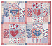 PRE-Order Tilda- Village Life Pillow Kit- Heart of Village BLUE/BURGUNDY featuring Village Life- October 2026 - Modern Fabric Shoppe