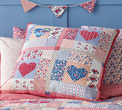 PRE-Order Tilda- Village Life Pillow Kit- Heart of Village BLUE/BURGUNDY featuring Village Life- October 2026 - Modern Fabric Shoppe