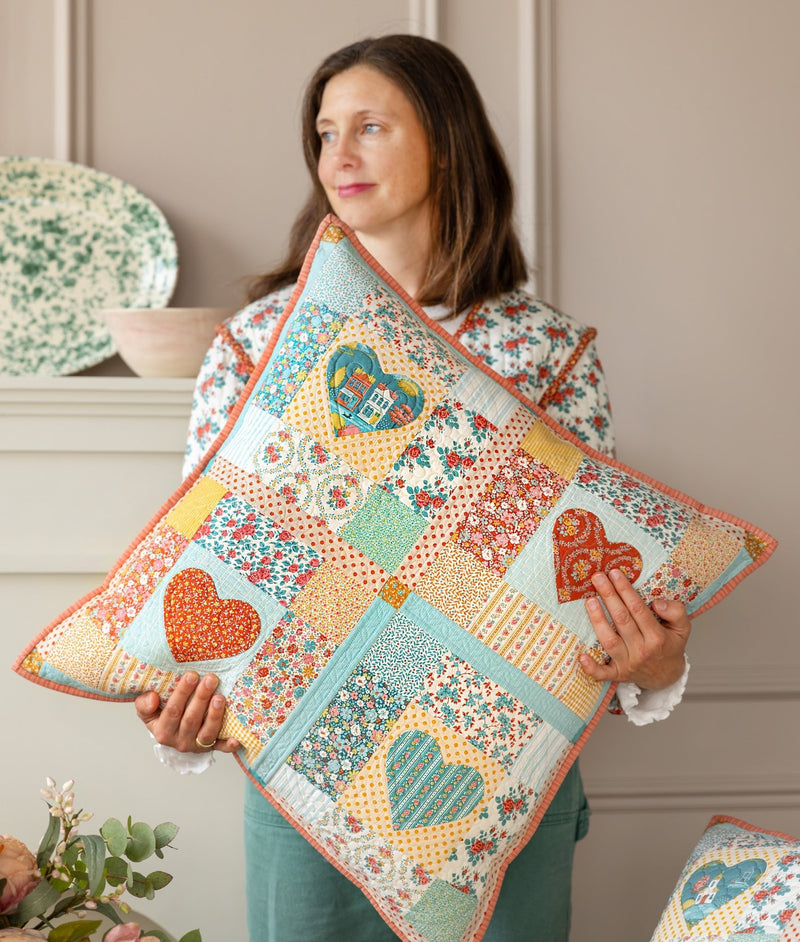 PRE-Order Tilda- Village Life Pillow Kit- Heart of Village RUST?TEAL featuring Village Life- October 2026 (Copy) - Modern Fabric Shoppe