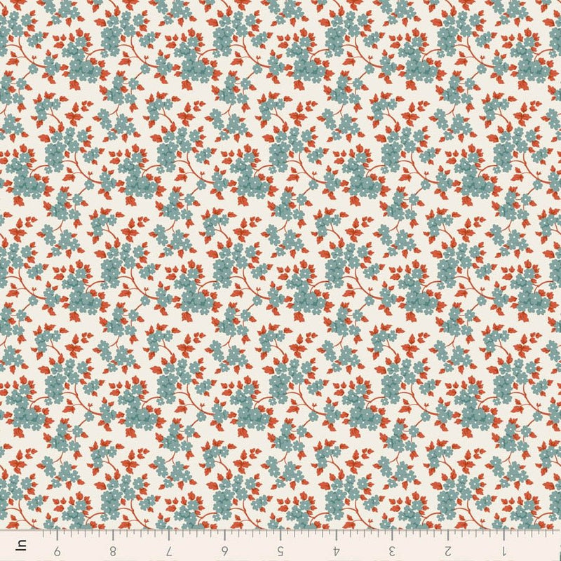 PRE-Order Tilda- Village Life- Ruth TIL100686 Teal- Half Yard- October 2026 - Modern Fabric Shoppe