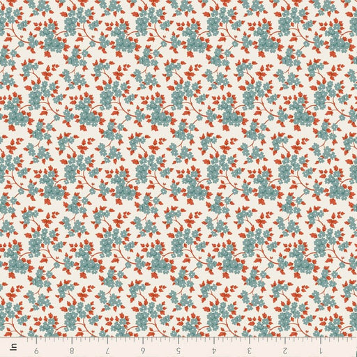 PRE-Order Tilda- Village Life- Ruth TIL100686 Teal- Half Yard- October 2026 - Modern Fabric Shoppe