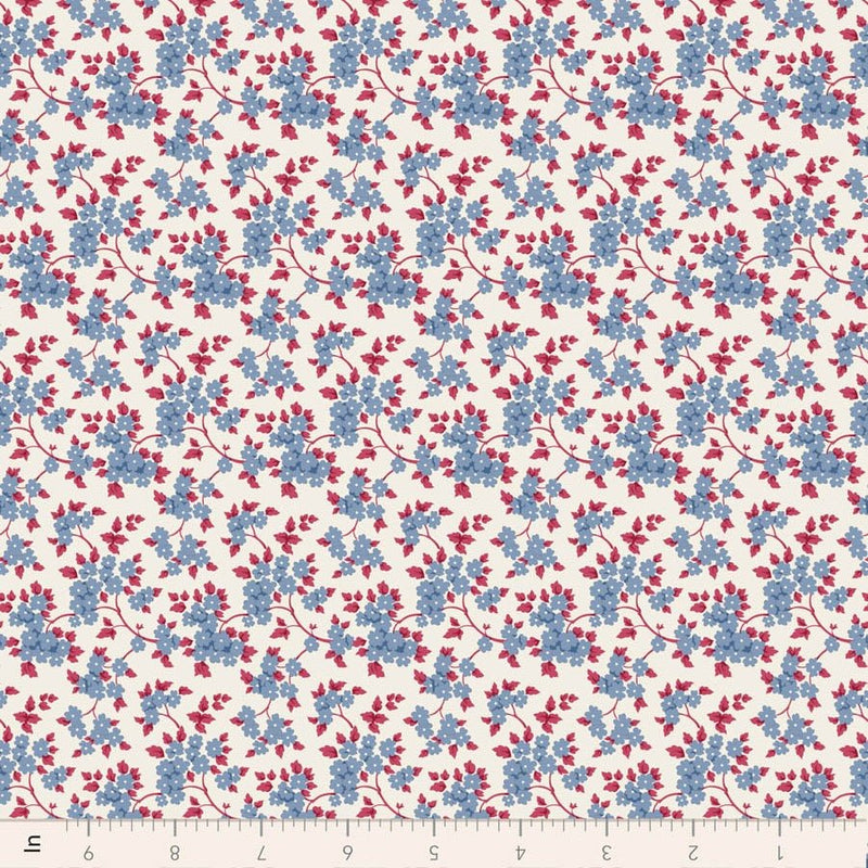 PRE-Order Tilda- Village Life- Ruth TIL100696 Blue- Half Yard- October 2026 - Modern Fabric Shoppe