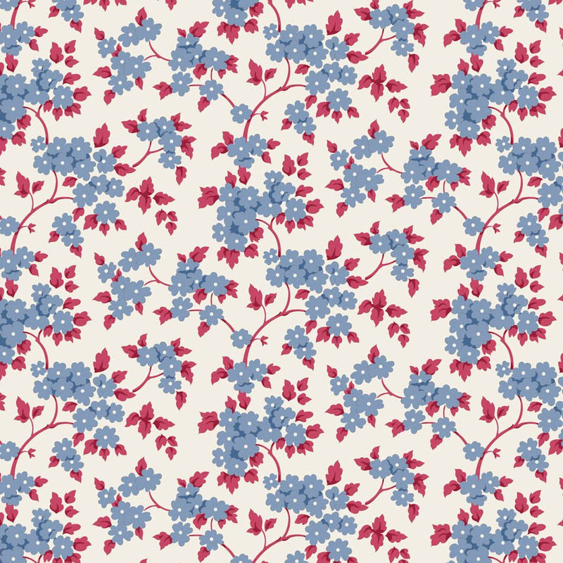 PRE-Order Tilda- Village Life- Ruth TIL100696 Blue- Half Yard- October 2026 - Modern Fabric Shoppe