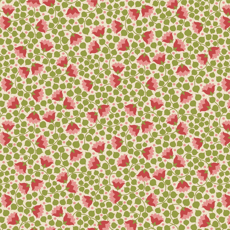 PRE - Order Tilda Wallflower Bellflower - Wallflower Blender TIL110128 Green - Half Yard - June 2025 - Modern Fabric Shoppe