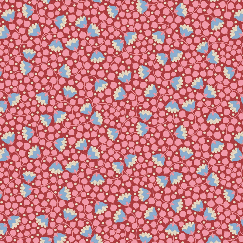 PRE - Order Tilda Wallflower Bellflower - Wallflower Blender TIL110129 Pink - Half Yard - June 2025 - Modern Fabric Shoppe