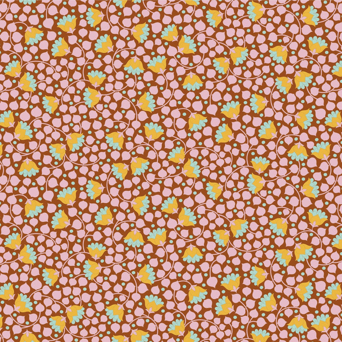 PRE - Order Tilda Wallflower Bellflower - Wallflower Blender TIL110135 Mulberry - Half Yard - June 2025 - Modern Fabric Shoppe