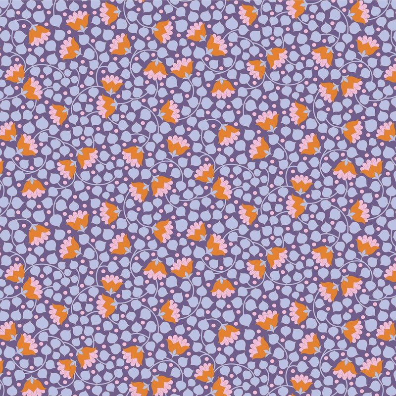 PRE - Order Tilda Wallflower Bellflower - Wallflower Blender TIL110137 Thistle - Half Yard - June 2025 - Modern Fabric Shoppe